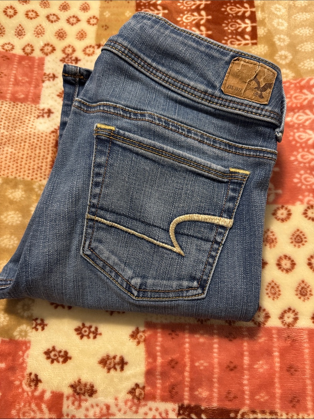 American Eagle Outfitters Boot Cut Jeans - Light Blue Denim